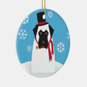 Snowmastiff Verzierung Keramik Ornament (Rechts)