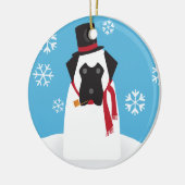 Snowmastiff Verzierung Keramik Ornament (Links)