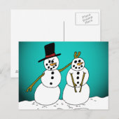 Snowmen1 Postkarte (Vorne/Hinten)