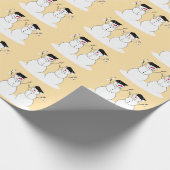Snowmen-Abschluss Geschenkpapier (Ecke)
