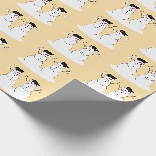 Snowmen-Abschluss Geschenkpapier (Ecke)