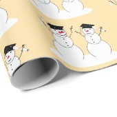 Snowmen-Abschluss Geschenkpapier (Rolleneckpunkt)