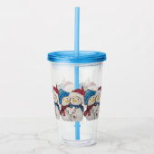 Snowmen Acrylic Tumbler Acryltrinkbecher (Vorderseite)