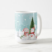 Snowmen Ansammlung & Spiel in der Feriensaison Kaffeetasse (VorderseiteRechts)