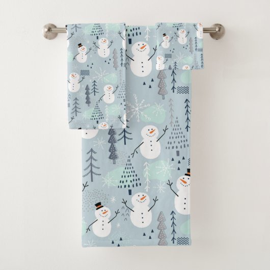 Snowmen Badetuch Set (Insitu)
