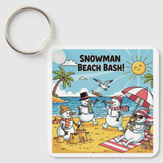 Snowmen Beach Bash Schlüsselanhänger