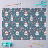 Snowmen Berries Candy Canes Weihnachten Seidenpapier (Basteln)