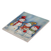 Snowmen Celebration Fliese (Seite)