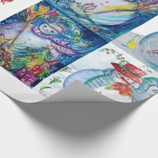 SNOWMEN CHRISTMAS PARTY UND PENGUIN SERENADE GESCHENKPAPIER (Ecke)