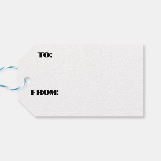 Snowmen Collage Geschenkanhänger (Rückseite Horizontal)