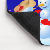 Snowmen Dancing Mousepad (Ecke)