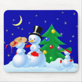Snowmen Dancing Mousepad (Vorne)