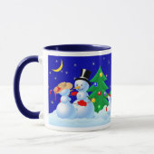 Snowmen Dancing Tasse (Links)