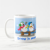 Snowmen, die Tasse Sledding sind (Links)