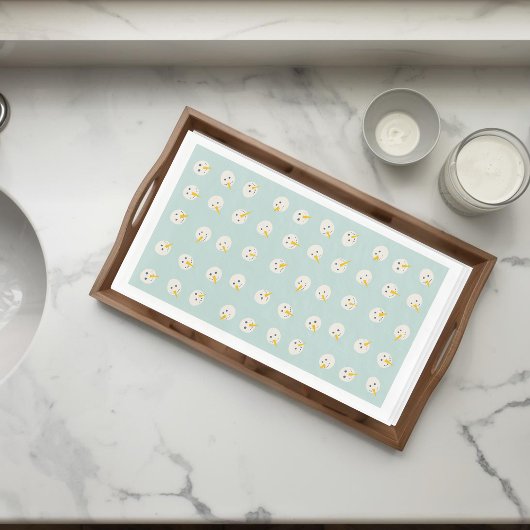 Snowmen Faces Paper Guest Towels Serviette