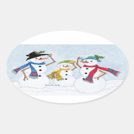 Snowmen Family Stickers