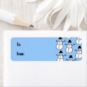 Snowmen-Geschenketikett (Insitu)