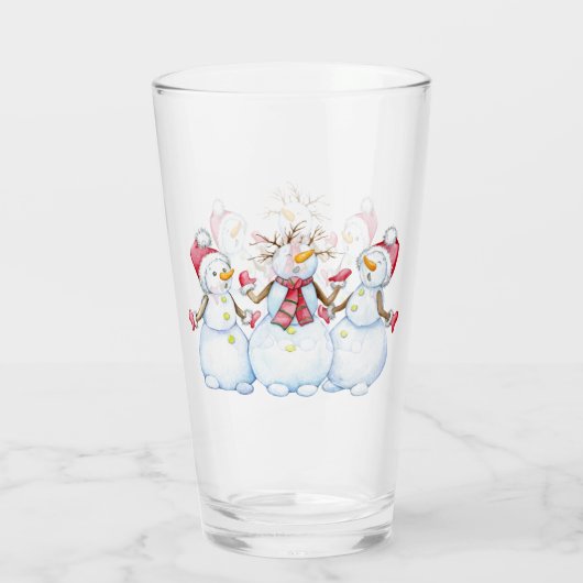 Snowmen Glas (Rückseite)