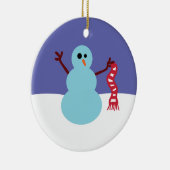 Snowmen Gone Wild Keramik Ornament (Rechts)