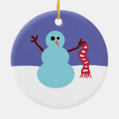 Snowmen Gone Wild Keramik Ornament (Hinten)