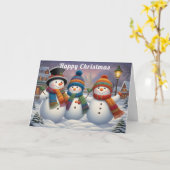 Snowmen Happy Galore Karte (Gelbe Blume)