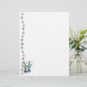 Snowmen Holiday Letterhead (Stehend Vorderseite)