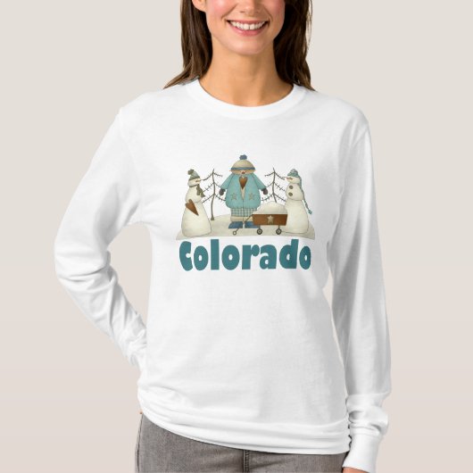 Snowmen in Colorado-T - Shirt (Vorderseite)