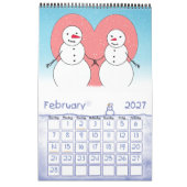 SNOWMEN JAHR "RUND KALENDER (Feb 2027)