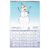 SNOWMEN JAHR "RUND KALENDER (Jan 2027)