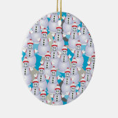 Snowmen Keramik Ornament (Rechts)