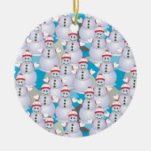 Snowmen Keramik Ornament (Vorne)