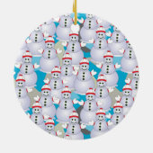 Snowmen Keramik Ornament (Hinten)
