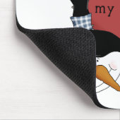 Snowmen Melt mein Herz Tshirts und Geschenke Mousepad (Ecke)