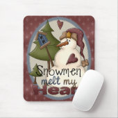 Snowmen Melt My Heart Mousepad (Mit Mouse)
