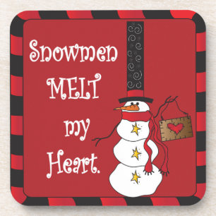 Snowmen Melt Weihnachten Untersetzer
