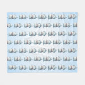 Snowmen-Party Fleecedecke (Vorderseite (Horizontal))