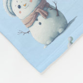 Snowmen-Party Fleecedecke (Ecke)