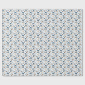 Snowmen & Pinecones Geschenkpapier (Flach)
