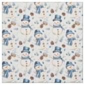 Snowmen & Pinecones Stoff (Muster)