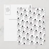 Snowmen Postcard Postkarte (Vorne/Hinten)