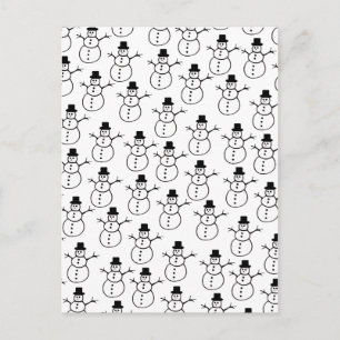 Snowmen Postcard Postkarte