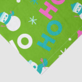 Snowmen Schneeflocken Ho Ho Weihnachten Seidenpapier (Ausschnitt)