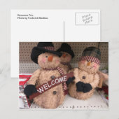 Snowmen Trio Postkarte (Vorne/Hinten)