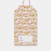 Snowmen und Santa Gift Tags Geschenkanhänger (Rückseite)