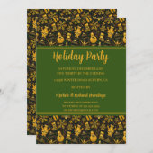 Snowmen und Schneeflocken Einladung zur Feier (Vorne/Hinten)