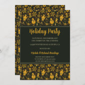 Snowmen und Schneeflocken Einladung zur Feier (Vorne/Hinten)