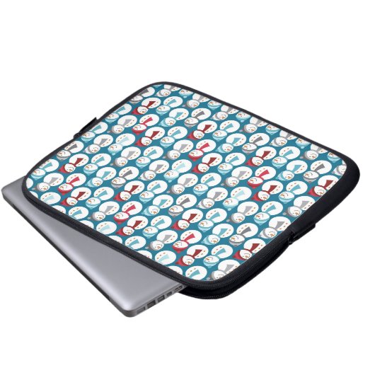 Snowmen Urlaub Laptop & Netbook Sleeves (Vorne Knopf)