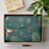 Snowmen Weihnachtsbaumen Schneeflocken Weihnachten Seidenpapier (Geschenk)