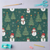 Snowmen Weihnachtsbaumen Schneeflocken Weihnachten Seidenpapier (Basteln)