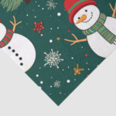 Snowmen Weihnachtsbaumen Schneeflocken Weihnachten Seidenpapier (Ausschnitt)